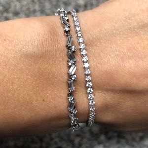 2 Pandora adjustable sterling silver bracelets